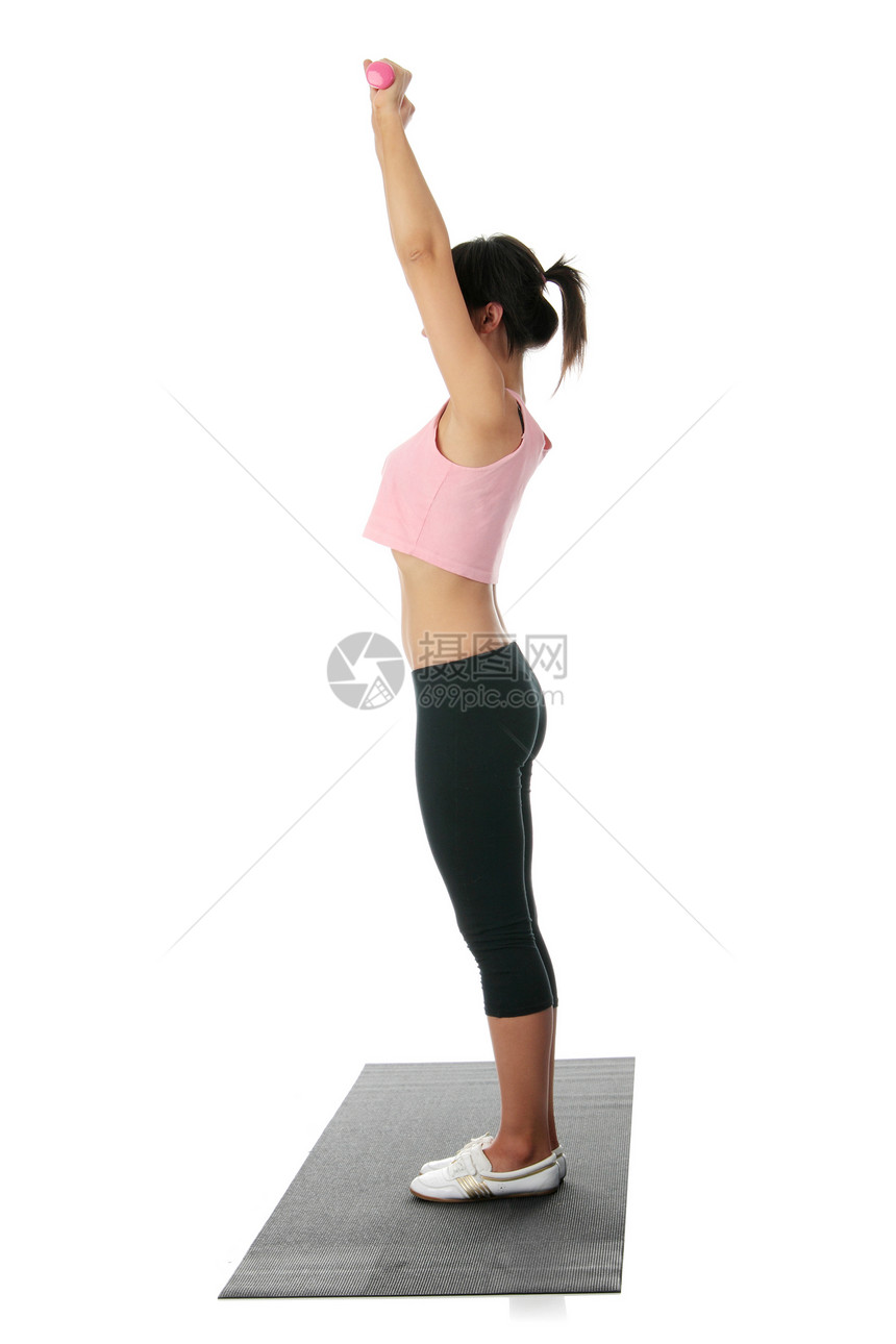 美丽的年轻女子锻炼运动娱乐卫生身体数字姿势女性乐趣平衡瑜伽活力图片