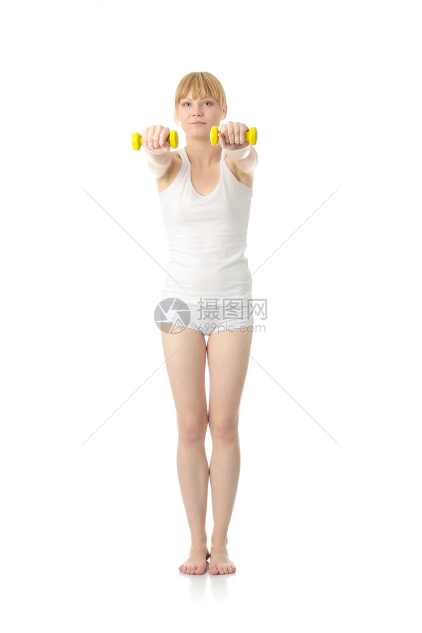 演练工作女孩身体运动平衡女士瑜伽体操乐趣保健图片