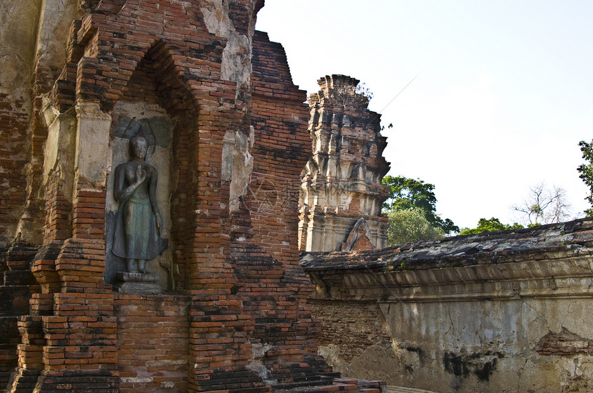 瓦特马哈天空宝塔雕像佛塔废墟历史性建筑学宗教冥想祷告图片
