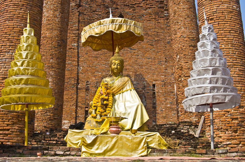 塔米喀拉特雕像佛塔祷告天空寺庙宗教文化旅行冥想历史性图片