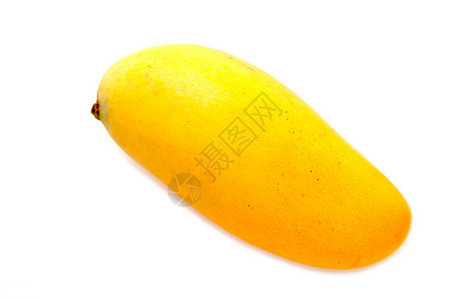 芒果热带水平白色食物黄色水果背景图片