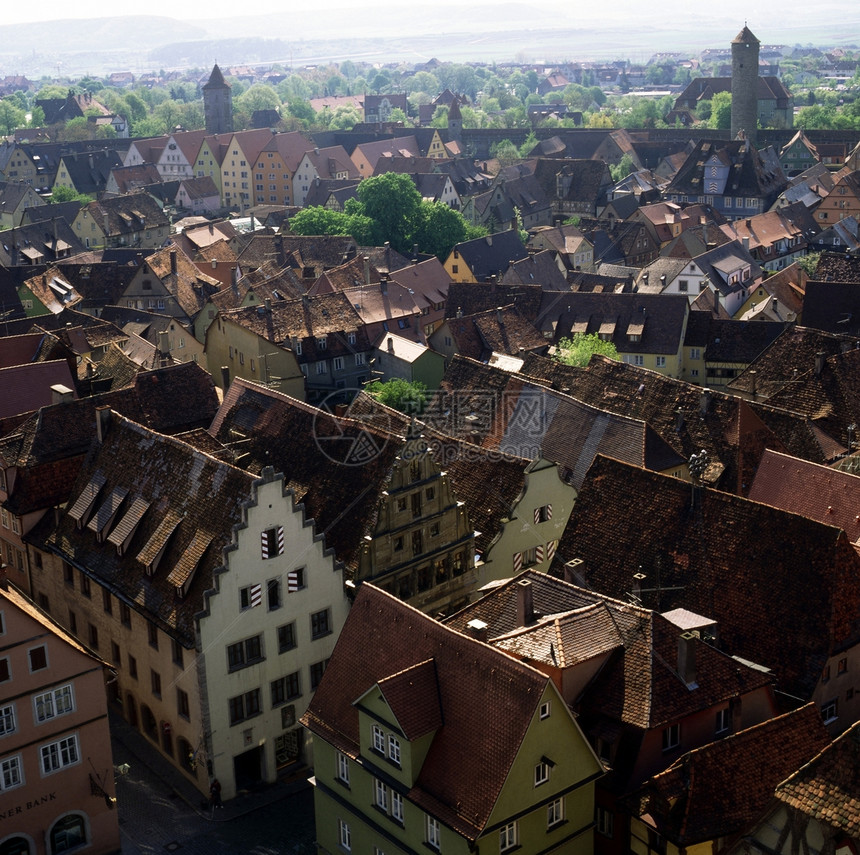 德国罗森堡城市历史性建筑学图片