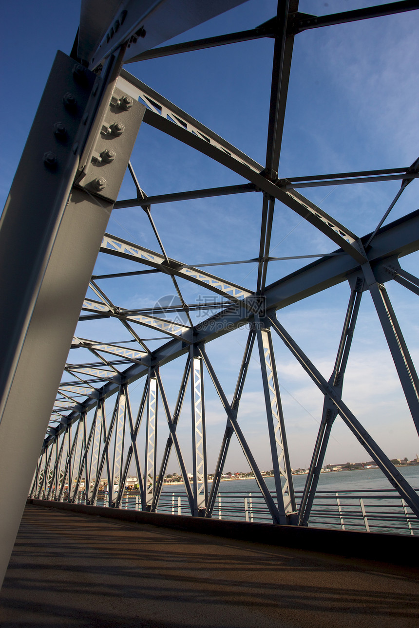 新庞费德赫贝桥跨越人行道运输拱形金属通路边界图片