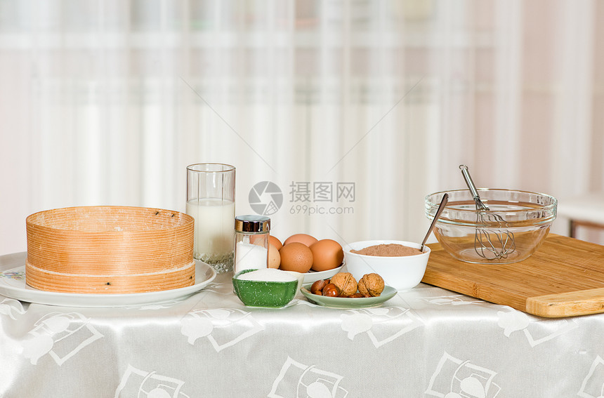 烹煮食品坚果蔬菜榛子食物混合物用具营养桌子工具杏仁图片