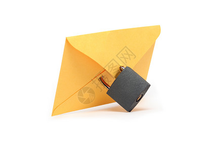 秘密邮件送货邮箱邮政信封挂锁邮资安全设备背景图片