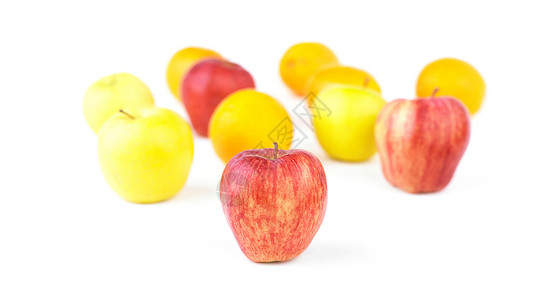 苹果和水果混合物小组食物甜点白色营养素食者红色团体健康饮食橘子背景图片