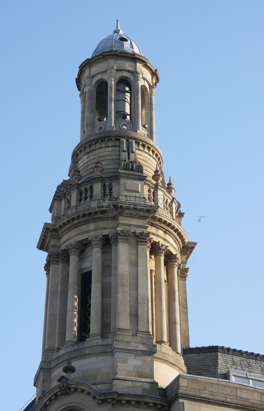 英国曼彻斯特历史中心历史性城市建筑场景石头蓝色图片