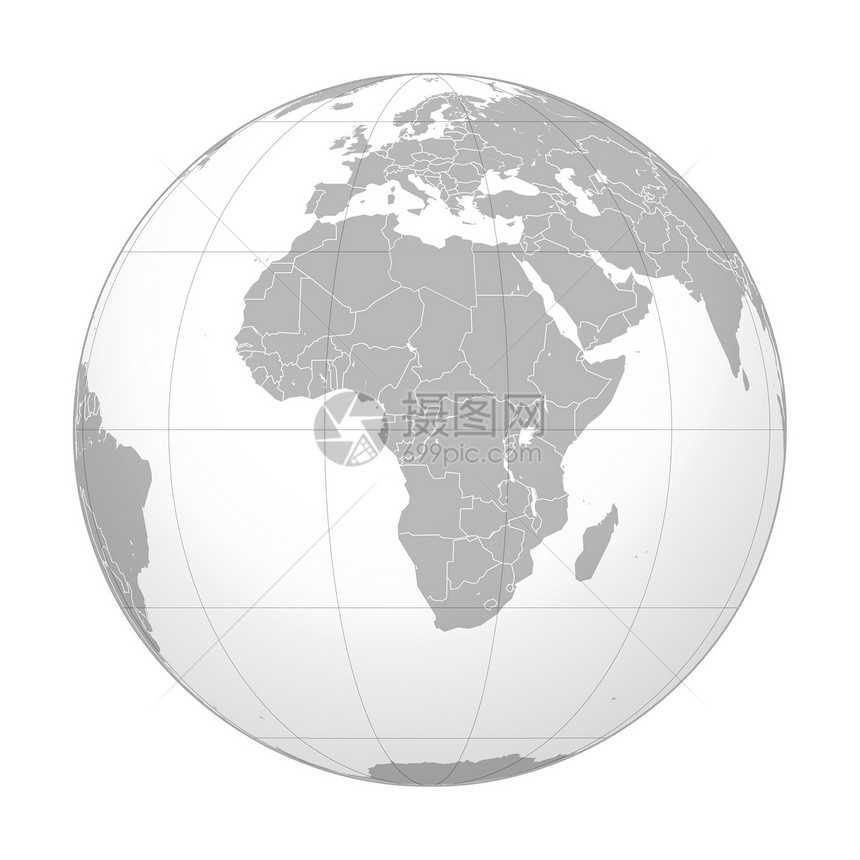 世界世界全球圆形插图地球地理国家图形化球形图片