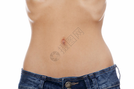 后背纹身素材有厌食症的年轻女性身体腰部女孩健身房腹部肋骨营养饮食活力背景