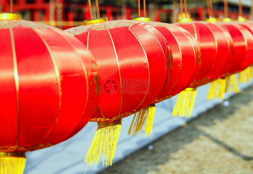 春节的典型中华灯笼图片
