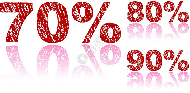 3元优惠券以红粉写成的销售百分率 - 3组第3组设计图片
