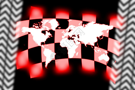三维世界地图世界赛车背景