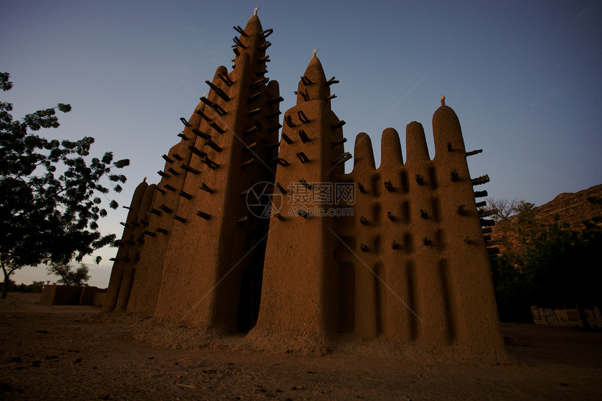 苏丹建筑公司旅行民族学魔法避难所全景信仰木头房屋多贡传统图片