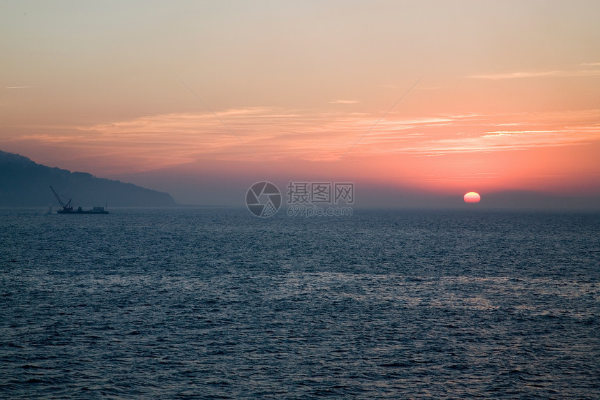 时长文化旅行海岸假期海滩蓝色海洋全景图片