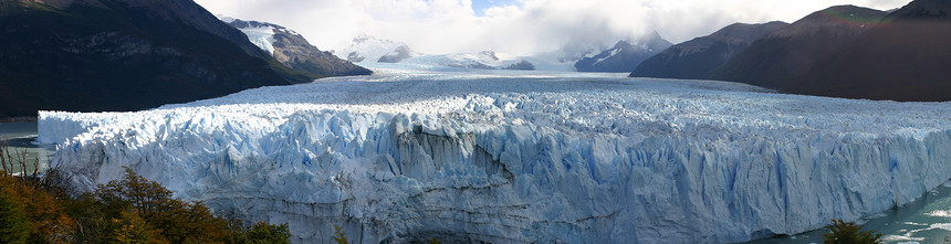 佩里托莫雷诺冰川旅行蓝色环境生态危险山脉美丽天空风景图片