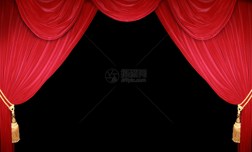 剧院的红窗帘音乐会艺术入口礼堂歌剧喜剧民众电影推介会布料图片