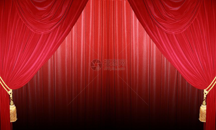 剧院的闭幕幕推介会喜剧天鹅绒名声布料歌剧电影公告聚光灯文化图片