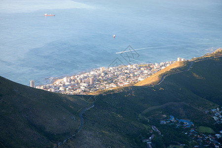 town开普敦市Cape Town城市海岸蓝色公园海洋天空桌子风景海滩岩石背景