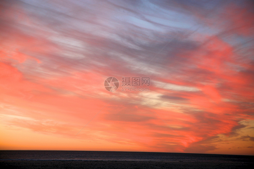 开普敦日落公园日景风景天空海洋岩石桌子太阳日落海岸图片