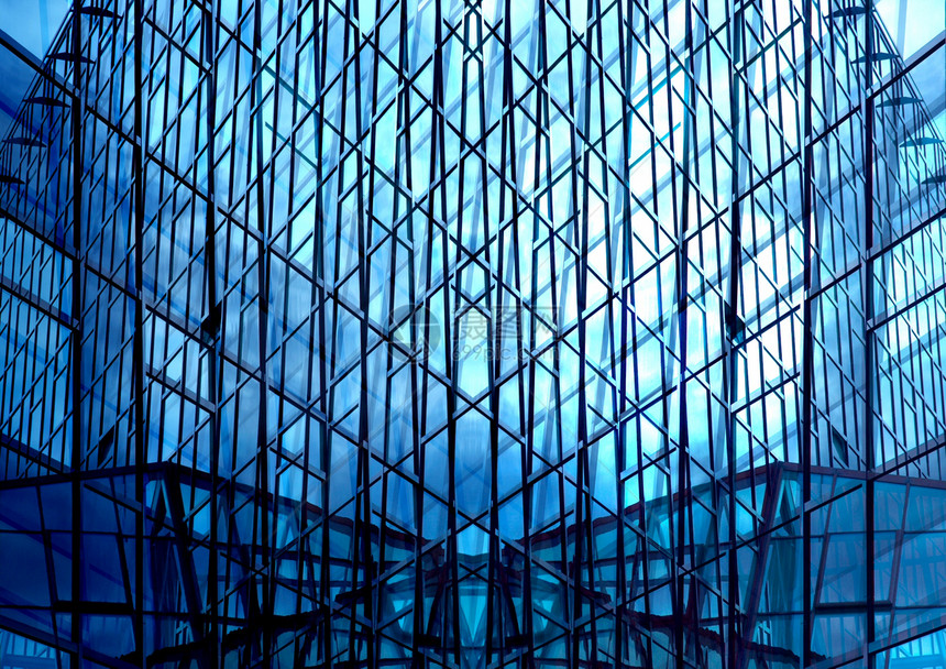 现代框架总部财富商业办公室几何学窗户反射企业摩天大楼图片