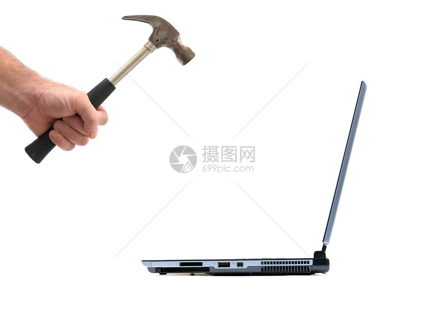 冲锤锤子木匠修理恐慌男性粉碎金属笔记本电脑韧性图片