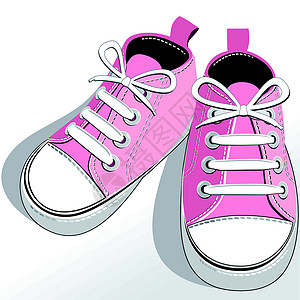 儿童粉色鞋背景图片