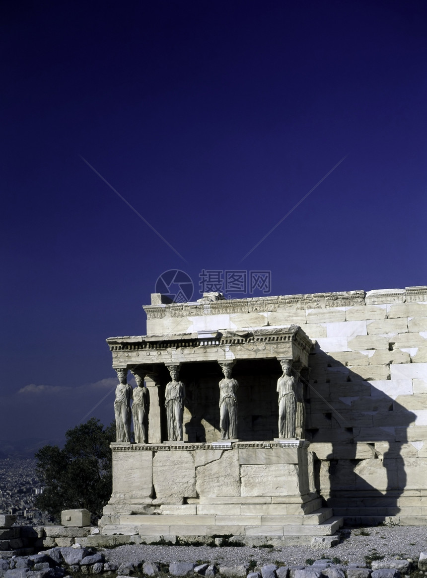 雅典 Erethheion寺庙建筑学文明地标图片