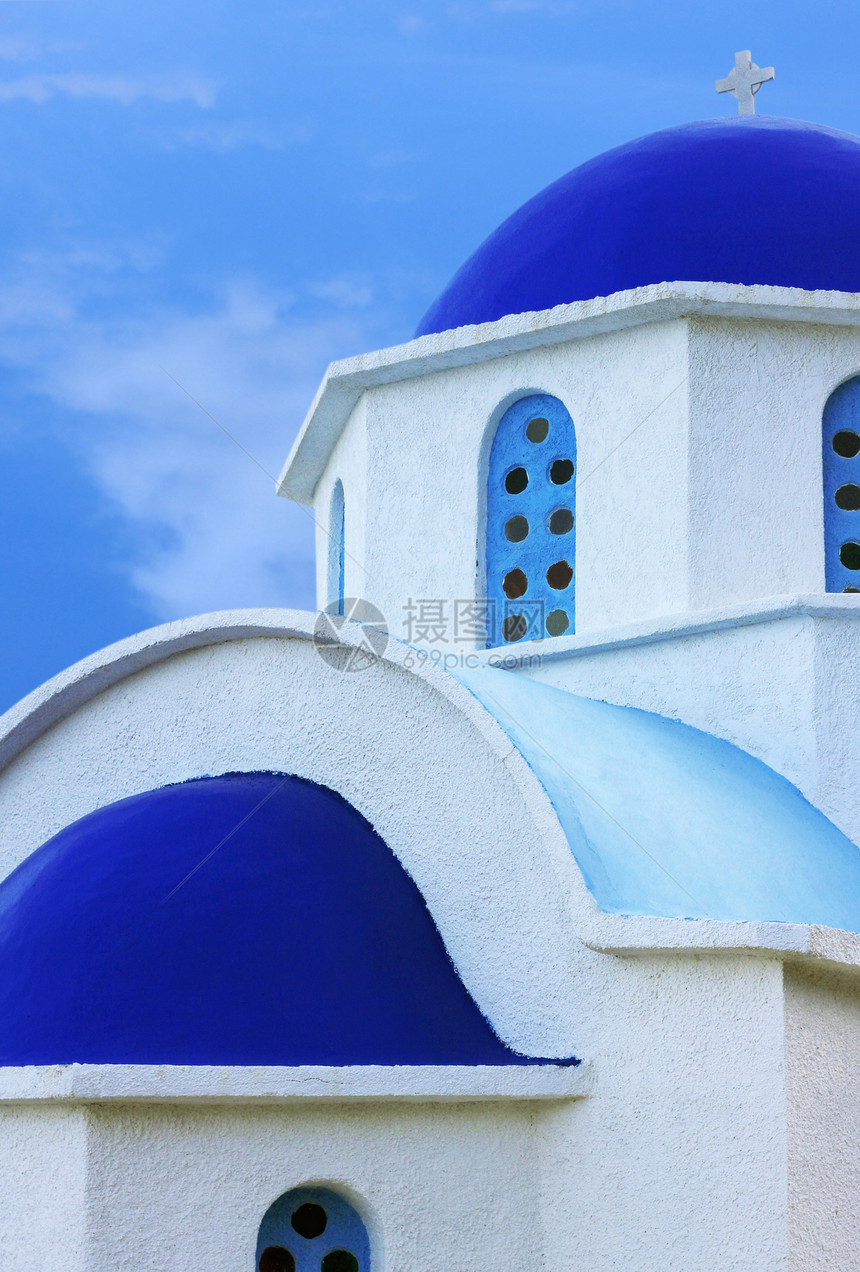 在伊卡里亚岛的希腊教会图片