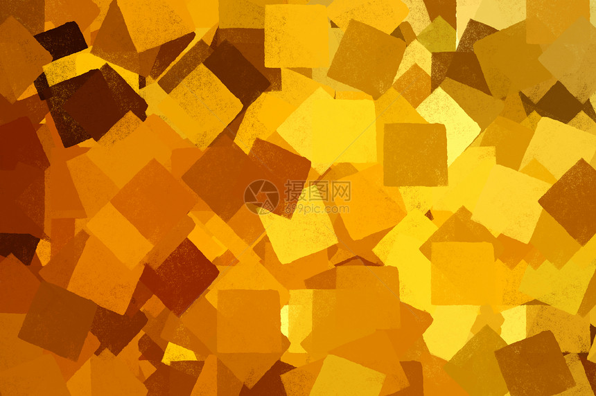 平方图案墙纸橙子刷子材料印象派图层绘画几何学中风黄色图片