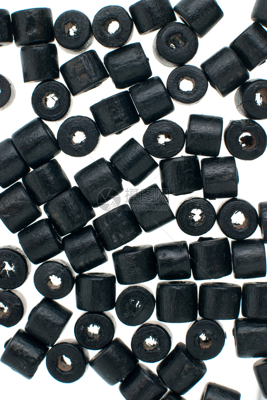 黑珠子宝石项链工艺品工艺奢华手镯细绳圆形珠宝黑色图片