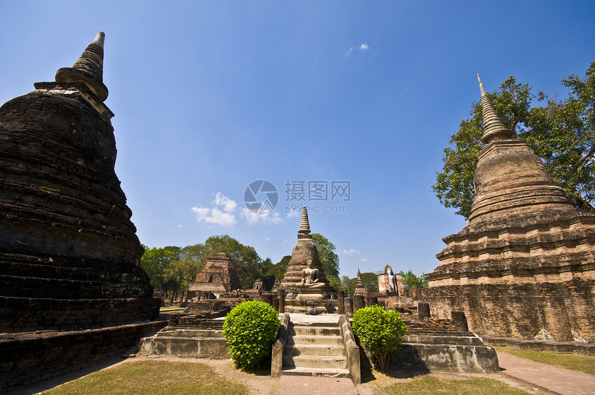 瓦特马哈历史寺庙扫管宝塔建筑废墟建筑学热带旅行佛塔图片