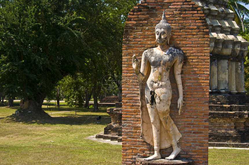 瓦特拉潘恩贡宝塔佛塔建筑扫管寺庙雕像冥想精神公园废墟图片