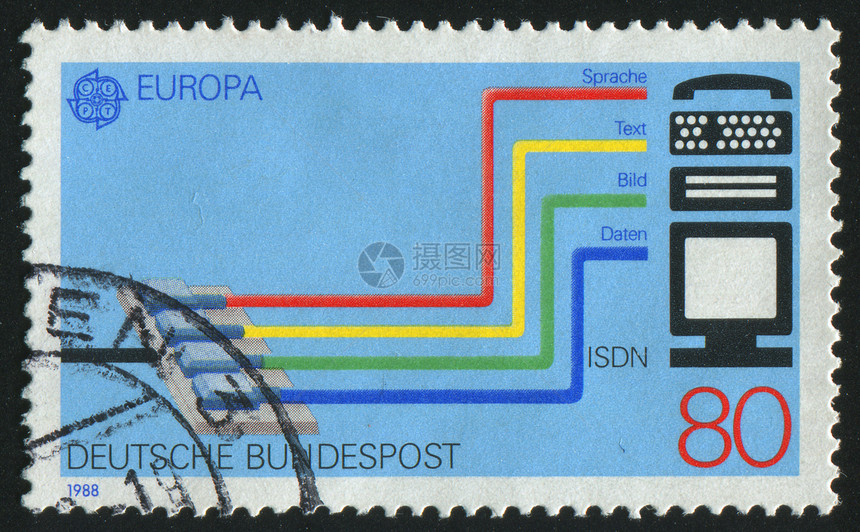 邮票卡片电脑监视器电话连接器邮政电子产品电缆邮局信封图片