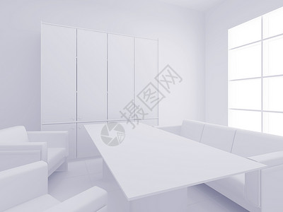 公寓红色窗户白色案件风格插图房间扶手椅桌子沙发背景图片