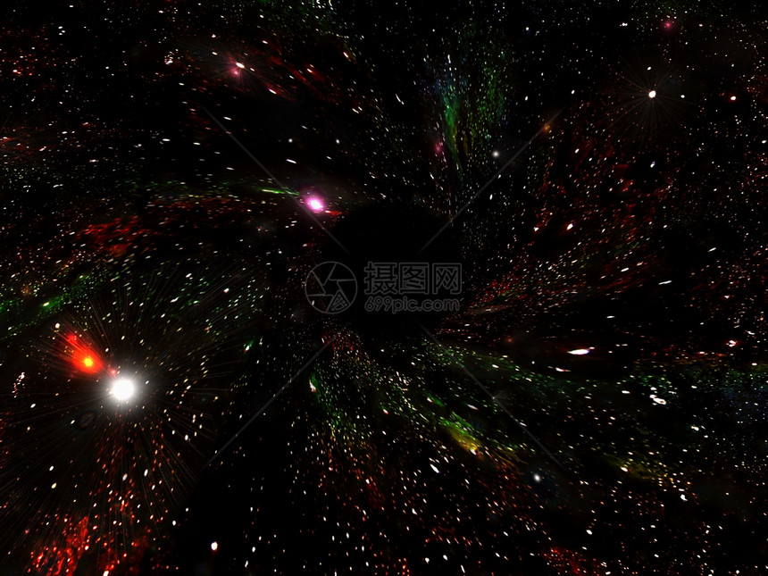 黑洞星星耀斑太空空白星域图片