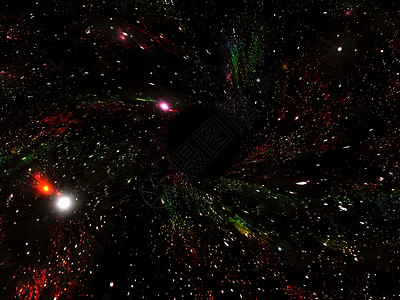 黑洞星星耀斑太空空白星域背景图片