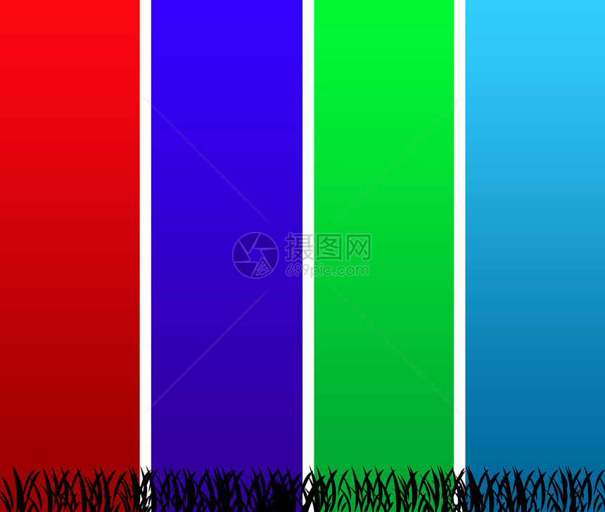 色彩多彩的背景背景蓝色场地带子草地红色插图绿色黑色剥离条纹图片