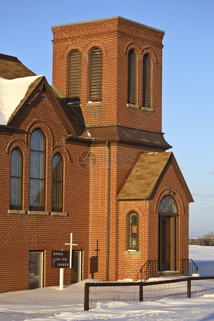 冬季布罗拉联合教堂照片宗教场景建筑学乡村图片