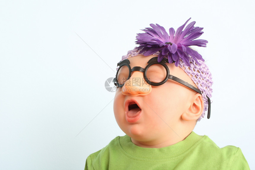 有趣的宝贝婴儿童年鼻子女孩儿子男性眼镜衬衫面具眼睛图片