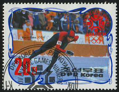奥林匹克竞赛邮票竞争速度卡片地址滑冰运动集邮溜冰场竞赛邮戳背景