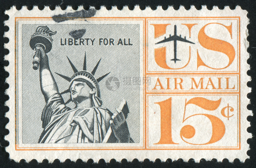 邮票邮件民主雕像邮戳纪念碑信封女士爱国火炬地标图片