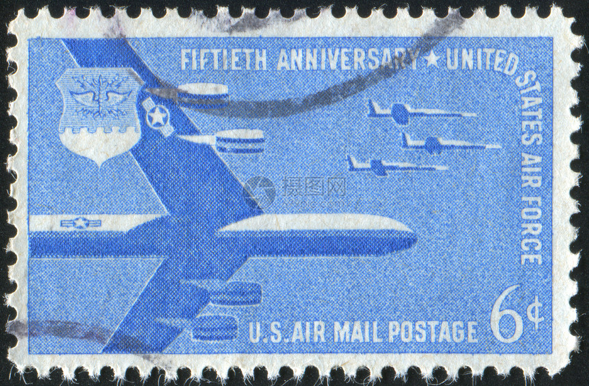 邮票飞行空气信封涡轮飞机集邮卡片运输邮件速度图片