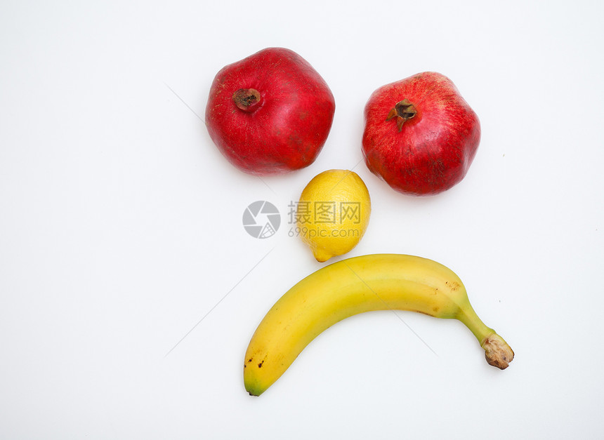 以水果为面目卡通片蔬菜乐趣浆果食物种子生长创造力幸福香蕉图片