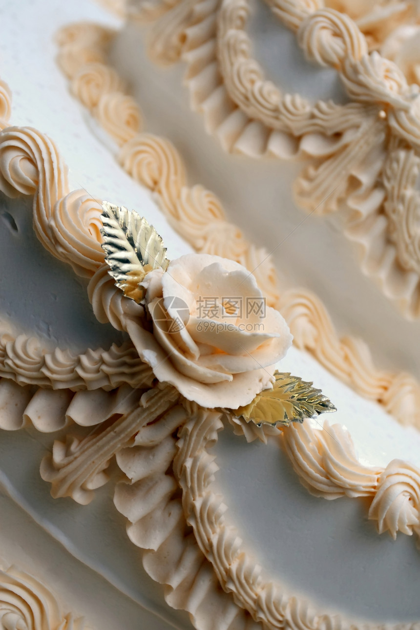 装饰蛋糕纪念日玫瑰仪式烘烤装饰周年糕点生日甜点婚礼图片