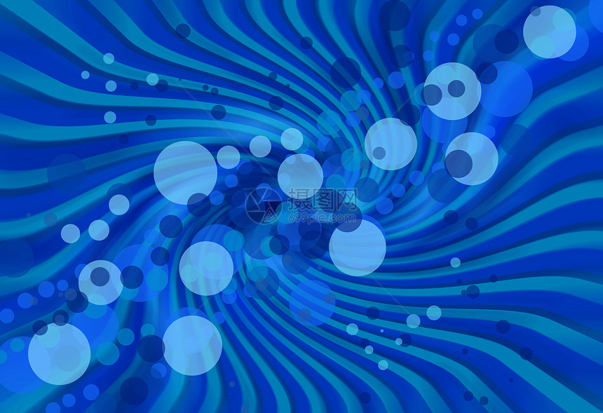 圆环背景复古插图蓝色绘画运动漩涡气泡风格同心曲线图片