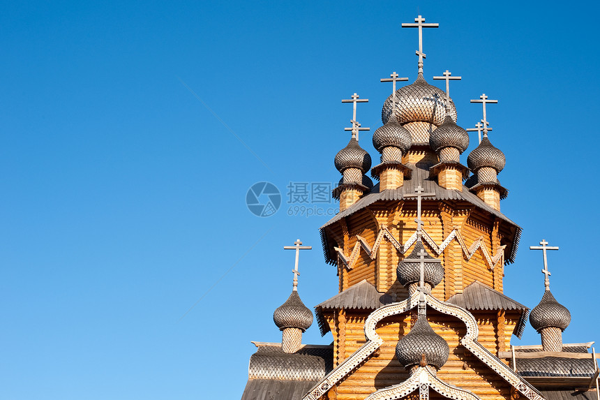 人修道院教堂历史天空国家蓝色大教堂圆顶旅行村庄外屋图片