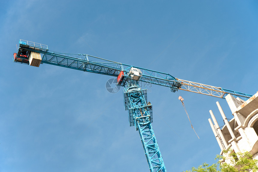 建筑大楼的建造摩天大楼框架材料窗户力量机械起重机生长建筑学城市图片