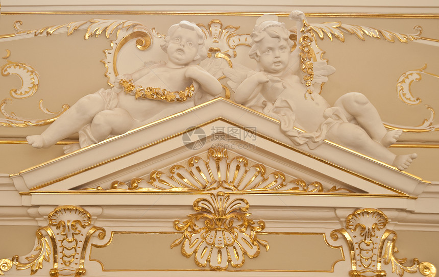 装饰品碎片文化家具敬畏塑像金子古董房间风格歌剧建筑学图片