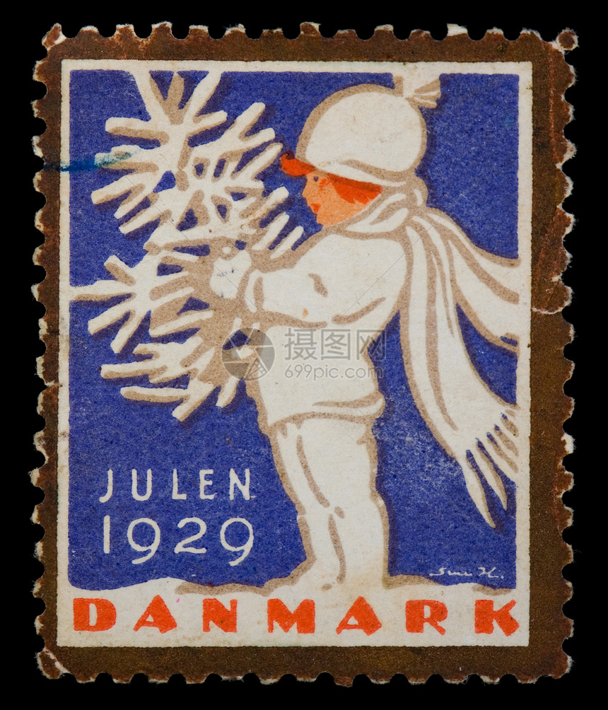 圣诞节邮邮票图片