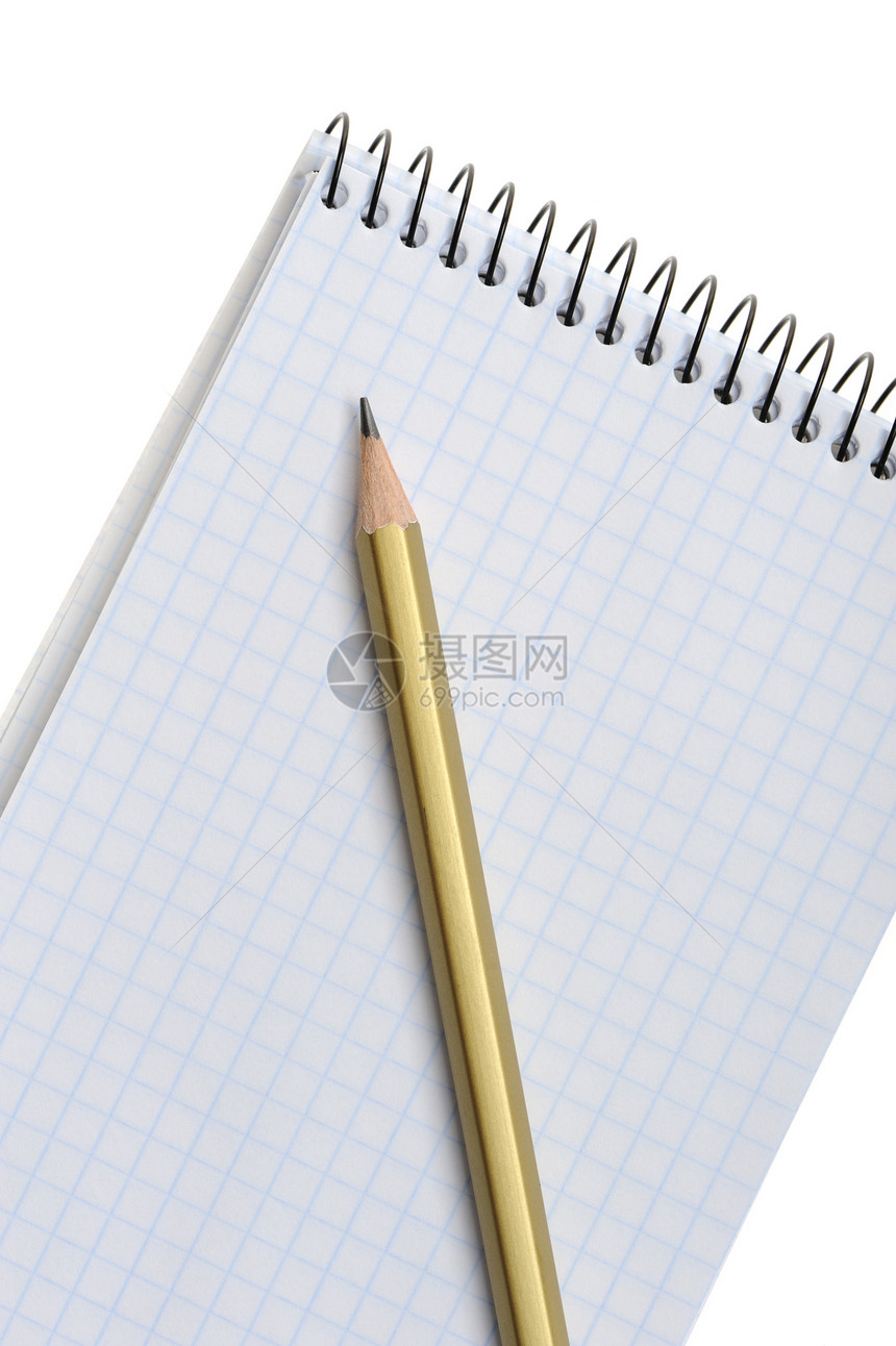 铅笔笔记本石墨空白写作螺旋日记宏观字帖商业条纹办公室图片